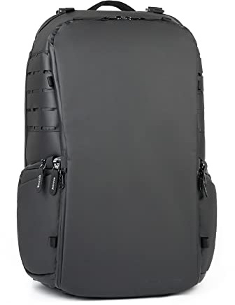 Besnfoto kameraryggsäck vattentät för fotograf DSLR fotograferingsväska stor med laptopfack, Svart, 25L, Reseryggsäck