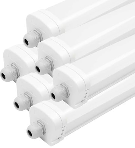Ledvion - 3X LED Röhrenleuchte, 150CM, 36W, 4000K, IP65, LED, Koppelbar, Tageslicht