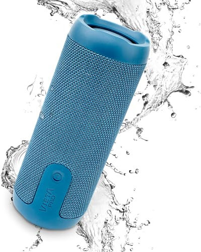 Vieta Pro Cassa Bluetooth 5.3 Portatile Potente da 20W, Resistente all'Acqua IPX7, 11H di Batteria e Radio FM. Altoparlante Compatto Grande con TWS, Aux-In e USB | Moon Blu