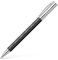 Faber-Castell 138900 - Portemine AMBITION Résine précieuse Rhombus, Mine : 0,7 mm, Emballage cadeau inclus, Couleur du corps : noir/argent