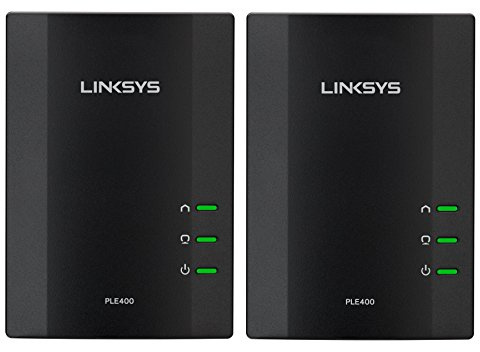 Linksys Powerline AV 1-Port Network Adapter Kit (PLEK400)