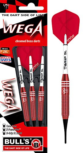 Bull´s 17128 Flèche de fléchettes Mixte Adulte, Rouge, 18g