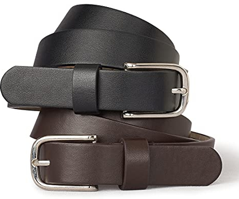 The Children's Place girls Belts, Pack of Two Belt, Black, 8 16 US