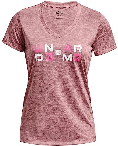 Under Armour Womens Short-Sleeve Graph Tech Twist Graphic Ssv, Pink Elixir, 1377204-697, XS
