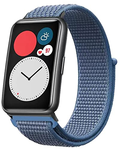 Sportband kompatibelt med Apple Watch Band 49 mm 46 mm 45 mm 44 mm 42 mm 41 mm 40 mm 38 mm stretchig flätad nylonrem för iWatch Ultra 3 2, Blå Cape, 38mm/40mm/41mm/42mm(Series 11 10), Bohemisk