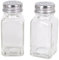 PARENCE.- Set di saliere e pepiere tradizionali - 8,5x4,5x10cm - Set di 2 contenitori classici per sale e pepe - trasparente, cucina, casa
