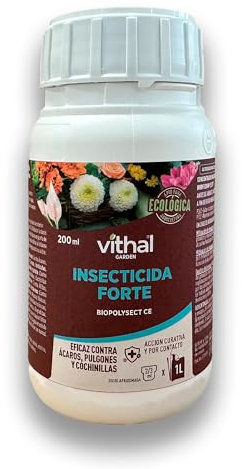 Insecticida Forte Biopolysect | Aceite de Colza 77,7% ECOLÓGICO Muy Eficaz contra Pulgones, Ácaros (Araña Roja), Cochinillas... | 200ml para Aplicar 600 m2 | Apto para Agricultura ECO | Nexum Market