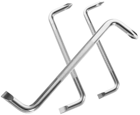 Yardenfun 3pezzi Cacciavite Offset Angolato Gradi Cacciavite Doppia Estremità Cacciaviti in Acciaio Al Carbonio Per Spazi Ristretti