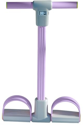 Bandes De Résistance Fitness | 6 Tubes Corde De Tension Multifonction Avec Pédale & Écran LED, Élastiques Pour Pédale De Yoga - Équipement De Fitness, Pour Abdominaux, Taille, Bras, Jambes, Étirements