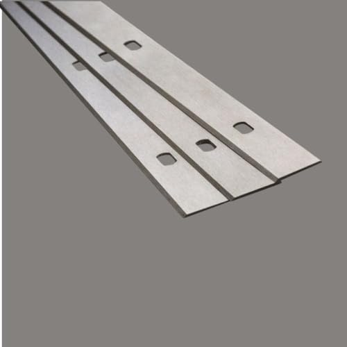 Lot de 12 lames de rabot système - 260 x 18,6 x 1 mm - 3 trous - Espacement des trous : 100 mm - Qualité allemande
