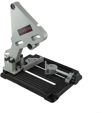 Melbolda Supporto per smerigliatrice angolare in ghisa con supporto per taglierina regolabile per 100 dischi da 150 mm, include molla e tenditore pezzo per tagli di precisione