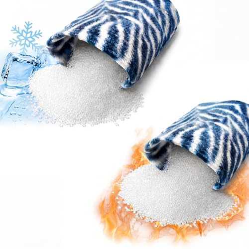 TrelaCo Heat Pack Beads Bulk, Silica Beads for Make Your Own Microwave Heat/Cold Packs, Reusable Stuffing Bead for Heating Pads, Weighted Blankets, Crafts, Filling Pillow 2 lb
