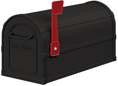 Salsbury 4850BLK Heavy Duty Rural Mailbox - Black