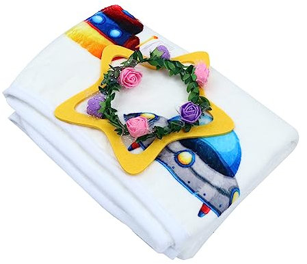 CAXUSD Baby Fotografie Hintergrund Tuch Neugeborenen Decke Zahlen Für Jungen Und Mädchen Zimmer