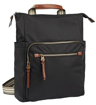 camel active Damen Rucksack aus Nylon Schwarz, Womenswear-M