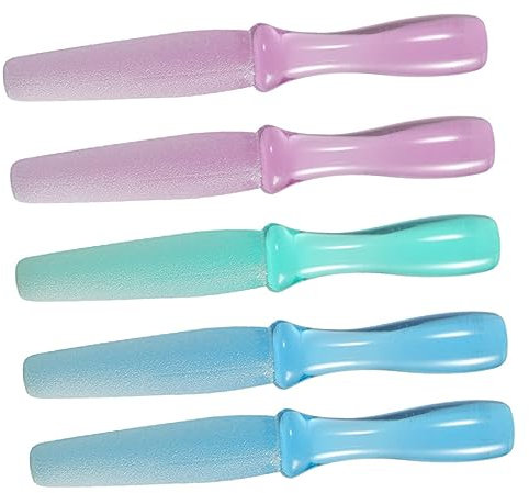 Healeved 5pezzi Raspa Per Piedi in Plastica Raspa Professionale Per Pedicure Rimozione Calli e Duroni Per Piedi Riutilizzabile Adatta Uomini Donne e Anziani
