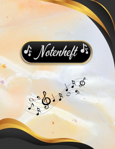 Notenheft Trompete DIN A4 Notenbuch Posaune Musikunterricht Waldhorn Notenlinienheft Große Lineatur Blasinstrumente Anfänger Kornett Querflöte ... Notensysteme Bariton Musiker Fagotte 01A11