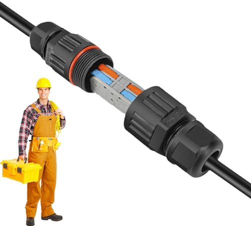 Electrical Cable Connectors - Outdoor Wire Join Set, Waterproof Terminal Sleeves | Weather Resistant Wiring Protection System, Quick Connect Maintenance Kit with Expansion Features for Home Use