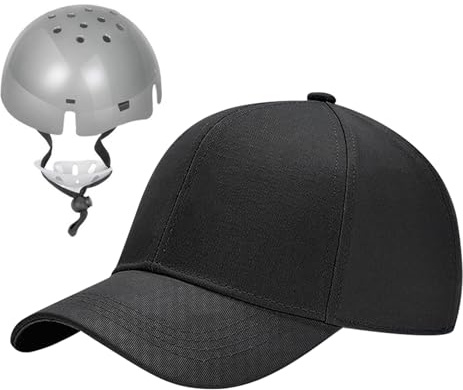 Berretto leggero da lavoro di sicurezza con tesa lunga, berretto ventilato, cappello ventilato regolabile, cappello da baseball traspirante anti-collisione, cappello rigido da baseball anti-collisione