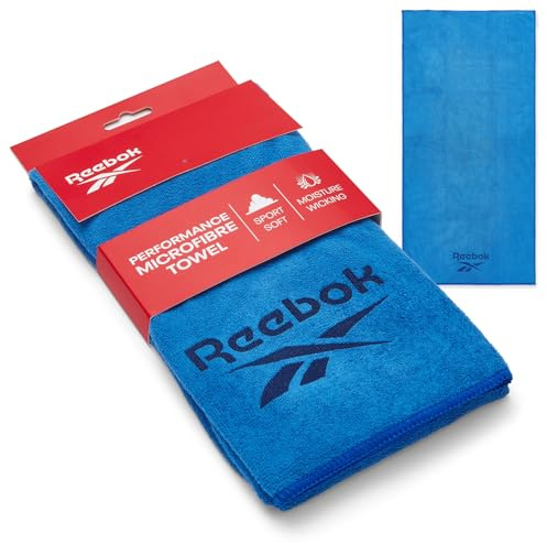 Reebok Dublin Toalla Microfibra de Gimnasio, Quick Dry Gym Towel, toalla microfibra | toalla de gimnasio | Absorbente y ligera para gimnasio en casa, entrenamiento, viaje y fitness | toalla gym hombre