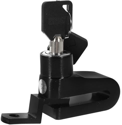 GAROZATION 1juego Candado Disco Freno Moto Compacto y Portátil Bloqueo Antirrobo Resistente Alta Temperatura Seguro para Bicicletas y Motos Eléctricas Hierro y Cobre Duradero