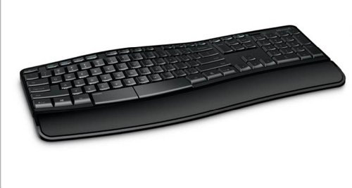 MICROSOFT Sculpt Comfort Desktop - Teclado (Estándar, Inalámbrico, RF Wireless, Black)