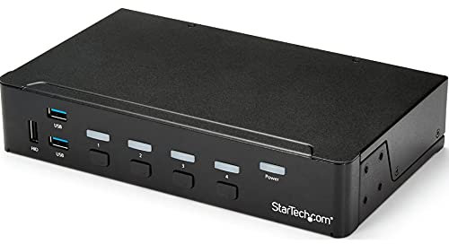 StarTech.com 4 Port HDMI KVM Switch - HDMI KVM Umschalter mit USB 3.0 Hub - 1080p