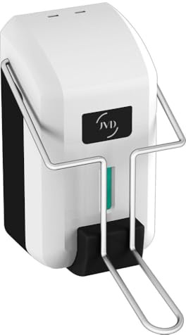 JVD Distributeur Savon Cleanline Gel Palette Blanc - Compatible Savon Toute Marque Blanc - Compatible Savon Gel - Palette - Anti-vandalisme - Matériel Professionnel