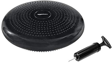Amazon Basics Schwarzes, rundes Balancekissen