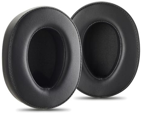 Premium Replacement WH-H900N Ear Pads/MDR-100ABN Ear Pads Cushions compatible with Sony WH-900N and Sony MDR-100ABN headphones (Black). Premium Protein Leather | High-Density Foam | Great Comfort