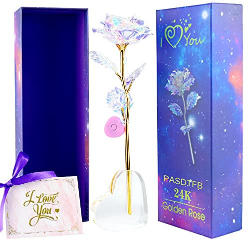 Birthday Gifts for Women Galaxy Forever Rose Mothers Day Rose Gifts for Mum Crystal Rose Flowers Presents for Mum Eternal Rose Flower Gift for Grandma Nana Girlfriend Sister Mother in Law Anniversary