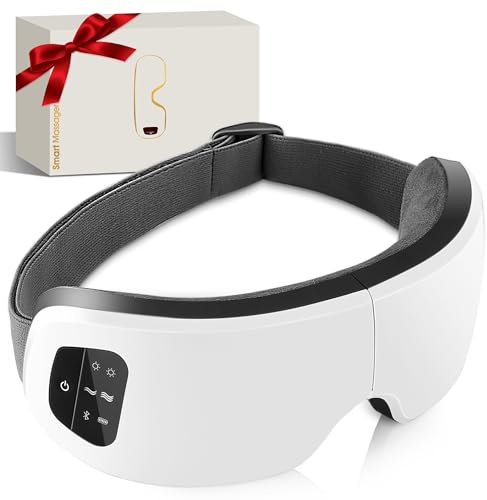 ESLYYDS Eye Massager with Heat, Compression, Heated Sleep Mask, Mothers Fathers Day Birthday Gifts for Women Men, Massager Scalp for Eye Strain Relief, Foldable,Comfortable