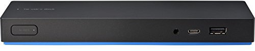 HP 2DW60AA#ABU Elite USB-C G3 USB 3.0 Dock with Type-C Cable - Black (Renewed)