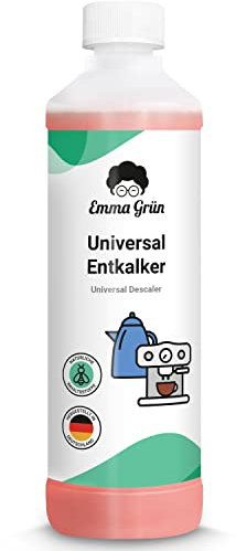 Emma Grün® Universal Entkalker Kaffeevollautomat 750ml [FÜR ALLE MARKEN & MODELLE] - Kaffeevollautomat Kaffeemaschine Entkalker flüssig - Entkalker Wasserkocher - Entkalker Siebträgermaschine