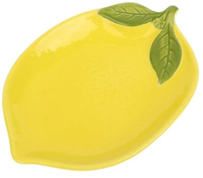 Dibujos Animados creativo en forma de limón plato cerámica ensalada familia fruta merienda cocina Utensilios Accesorios