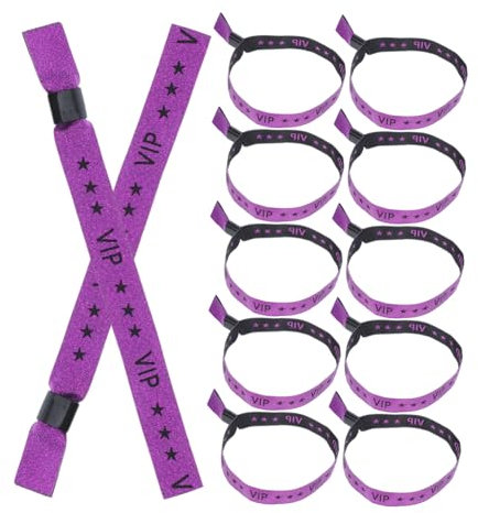 TOGEVAL 20 Pièces Bracelets Vip de Bracelets Étanches pour Événements Fêtes Concerts et Festivals pour Accès Rapide