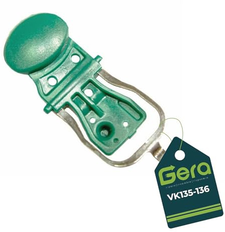 GE.RA. Tasto Sgancio Manico Compatibile con Folletto VK135 VK136 – Pulsante Blocco Bastone Aspirapolvere – Ricambio Sblocco Tubo Telescopico Vorwerk (VK135-VK136)