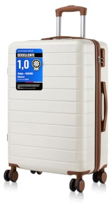 Shavont Bagaglio da Stiva Media, Valigia da Viaggio Trolley Rigida Ryanair Cabina con 4 Spinner Ruote con Lucchetto in ABS+PC