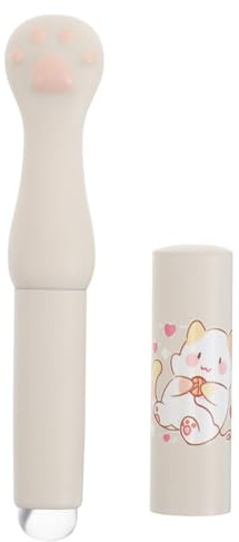 HEMOTON Reusable Silicone Lipstick Applicator Brush with Cat's Claw Design and Cover, Smudge Proof Lip Brush Silicone Tool for Makeup Routine, Portable and Adorable Makeup Accessory