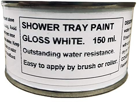 Fascinating Finishes Ltd 1 x 150ml Gloss White Shower Tray And Bath Paint