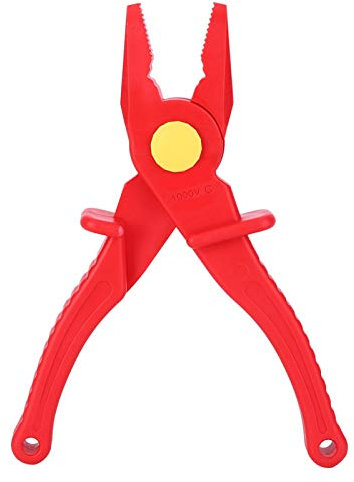 Plastic Insulated Pliers, Multi-Functional Insulated Cutting Pliers Tubing Cut-Off Hose Line Clamp Hand Tools for Oil Pipe Tube, Instrument Installation Vechicle Trim Clips Repair Tool