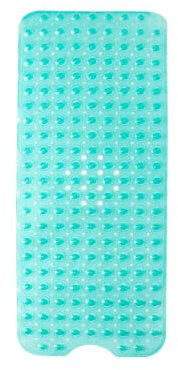 H Tappetini da bagno antiscivolo, 100 x 40 cm, extra lunghi, con ventosa forte, resistenti alla muffa, per usi del bagno (verde)