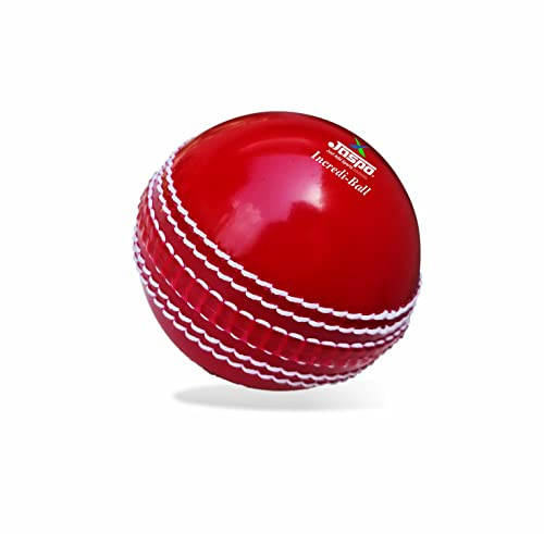 jaspo Incrediball Soft T20 Cricket Training Ball Quantity-1 Indoor Outdoor Play and Cricket Practice 229 Cm Circumference, PVC Material, Colour-Red