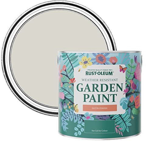 Rust-Oleum Grey Mould-Resistant Garden Paint In Satin Finish - Bare Birch 2.5L