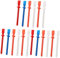Uonlytech 18 pcs Glue Coated Sheet Plastic Paint Scraper Plastic Scraper Silicone Spatula Turner Silicone Glue Spreader Plastic Glue Scraper Glue applicator Brush Handheld Smear Glue Spatula