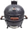 ZStyle Kamado-Grill – Keramikgrill mit Glaskeramik-Kuppel – Holzkohle – Grill & Smoker – Gartenofen (Kamado S – Grau)