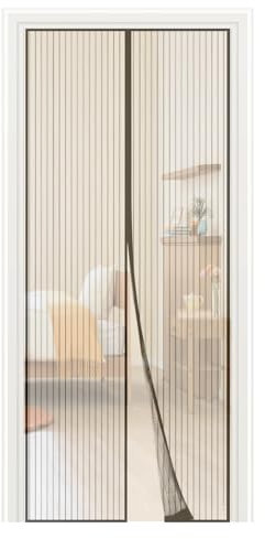 WAWJ® Moustiquaire Magnétique Pour Porte Noir - Rideau Anti Insectes Pour Balcon, Chambre, Salon, Couloir, Fenêtre, 90 * 210 cm