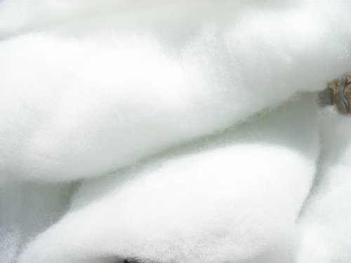 fests Pot ouate, ouate, remplissage en 100% Polyester, Blanc, 5 kg, grossier, (EUR 9,30/KG), certifié Öko-Tex Standard 100, produit de classe 1, lavable, convient comme coussin Garnissage par ex. pour peluches, poupées, ours, etc..