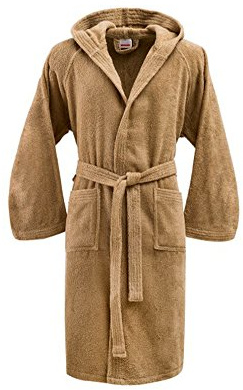 Bassetti - Albornoz unisex con capucha, de rizo de algodón puro de 370 g/m², talla XL