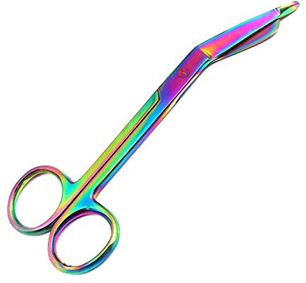LAJA Imports Rainbow Color, Lister Bandage Scissors, 5 1/2 5.5 Stainless Steel